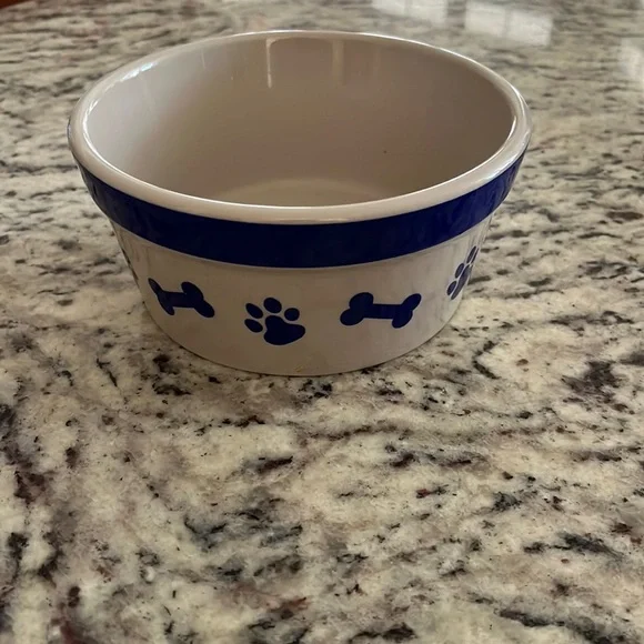 Ceramic dog bowl. New