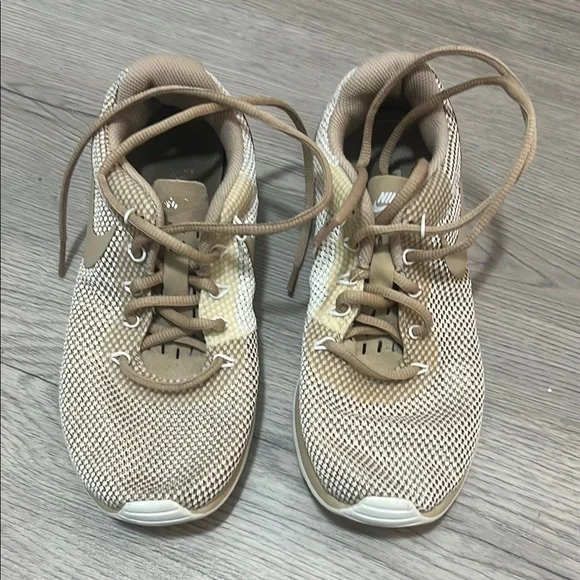 Nike Tan and White Sneakers