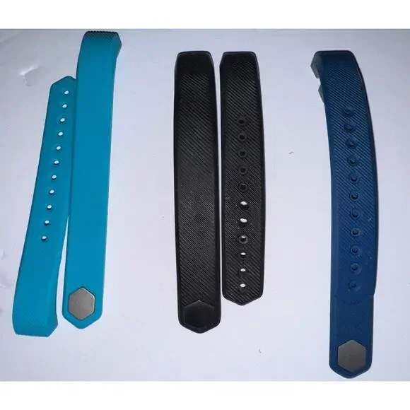 Fitbit Alta Replacement Bands Lot of 3 Authentic Black Navy Teal Size Large L/G