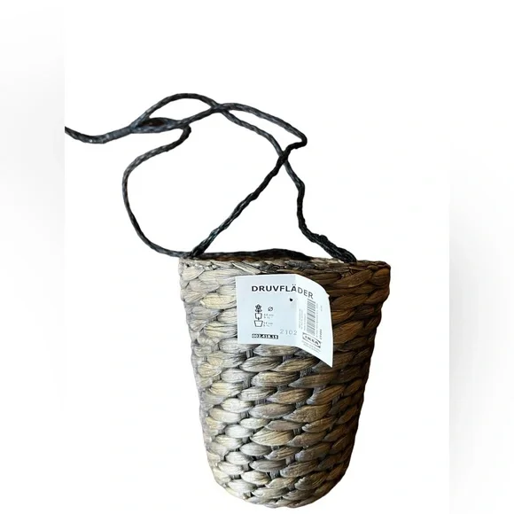 NWT Cute IKEA Brown Hanging Basket OS