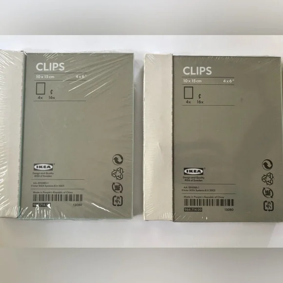 IKEA Clips Gray Photo Frame Set (2)