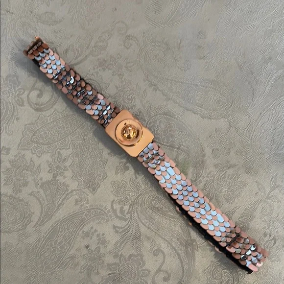 Copper & Silver Stretchy Belt