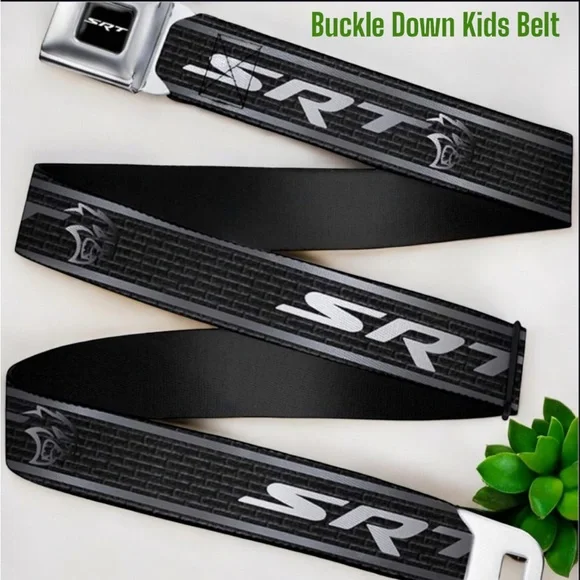 Buckle Down Kids Dodger SRT HellCat Logo Belt NWT
