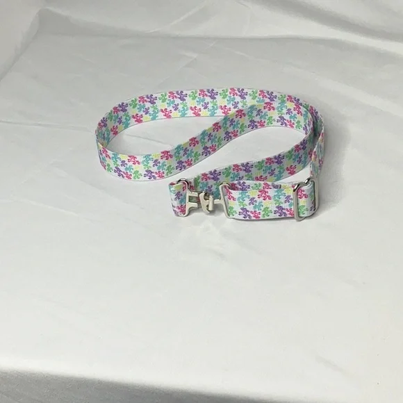 Pony Patterned Belt Adjustable Pink Lavender Aqua Yellow