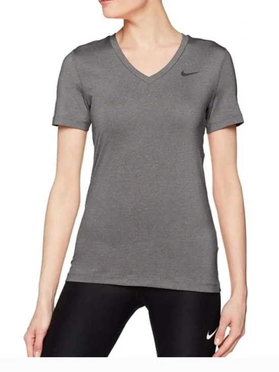 Nike Women’s Gray V-Neck Athletic Tee