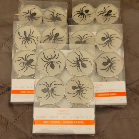 $40 worth of Ashland Halloween Tealight Candles - Black Spider Design
