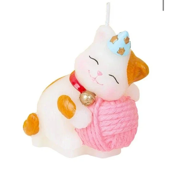 Kitty Cat Birthday Candles Cake Topper