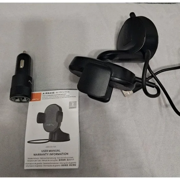 Kenu Airbase Qi Wireless Fast Charging Suction Mount ABW-KK-NA Cell Phone Holder
