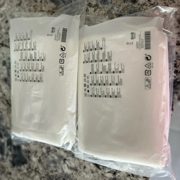 IKEA New 2 Sets (4 Panels) IKEA LILL White Sheer Net Curtains 110x98