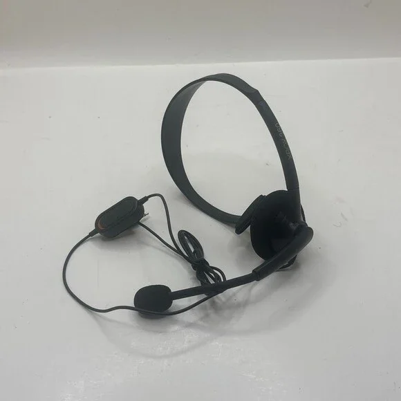 OEM Black Microsoft Xbox 360 Chat Headset X360 Wired Mono Inline Mic Controller