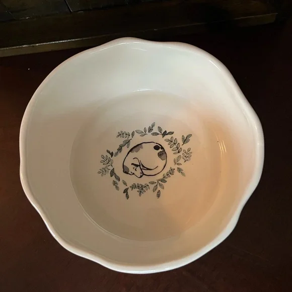 Rae Dunn Artisan Collection Dog Ceramic Nom Nom Bowl