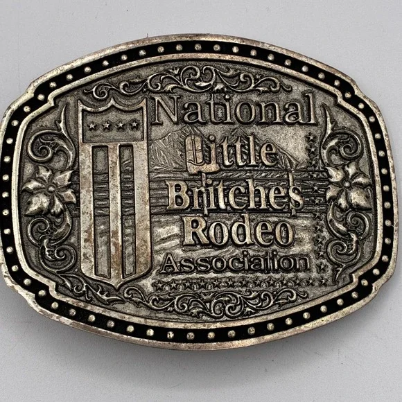 National Little Britches Rodeo Association Belt Buckle Montana Silversmiths