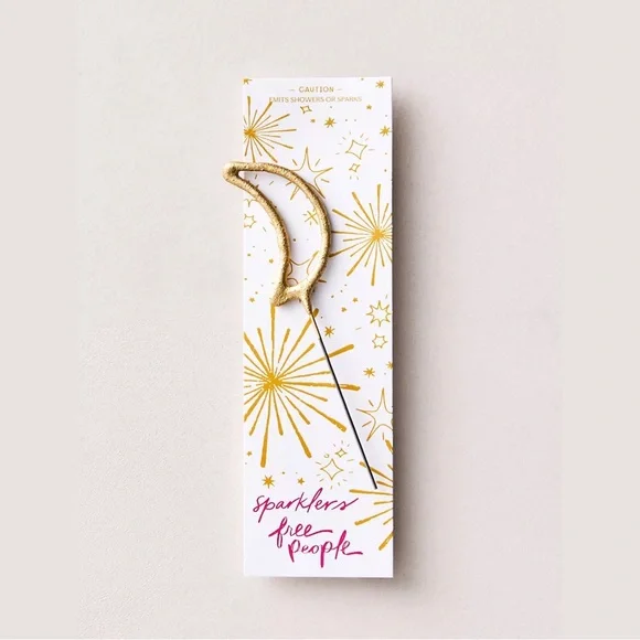 Free People Gold Crescent Sparkler
