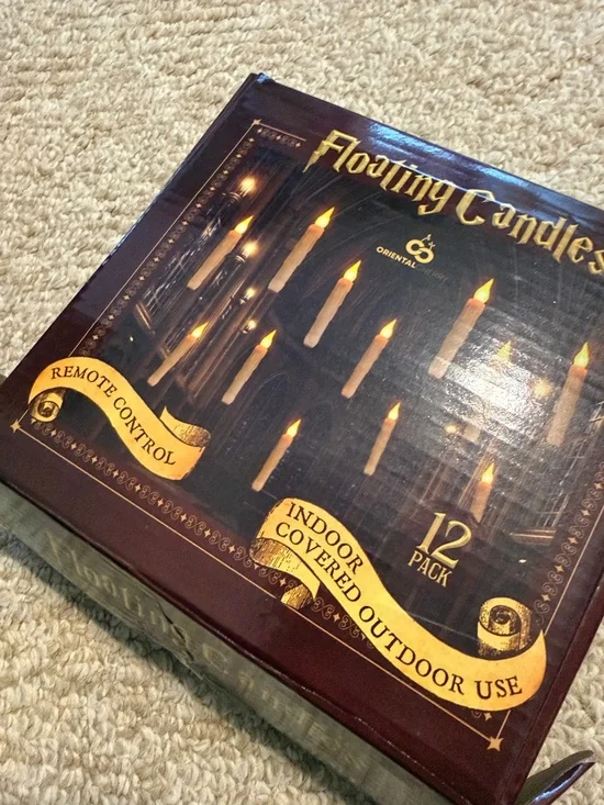 Floating Candle Set - Brown Box - 12 Pack