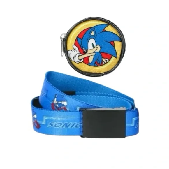 Sonic the Hedgehog Blue Kids Belt With Removable Bag