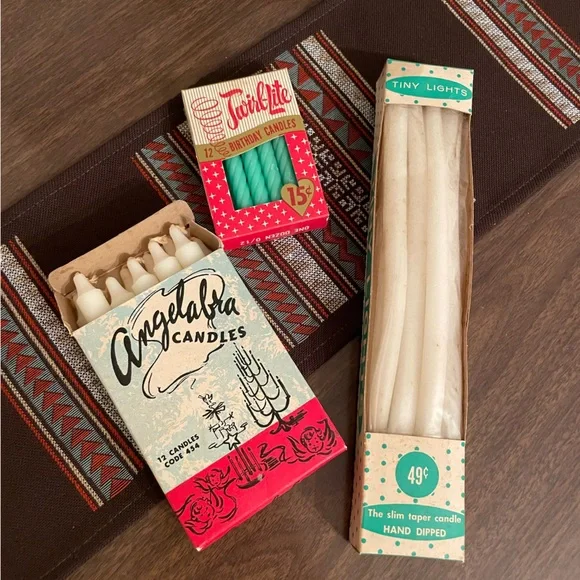 Vintage Birthday and Candelabra Candles