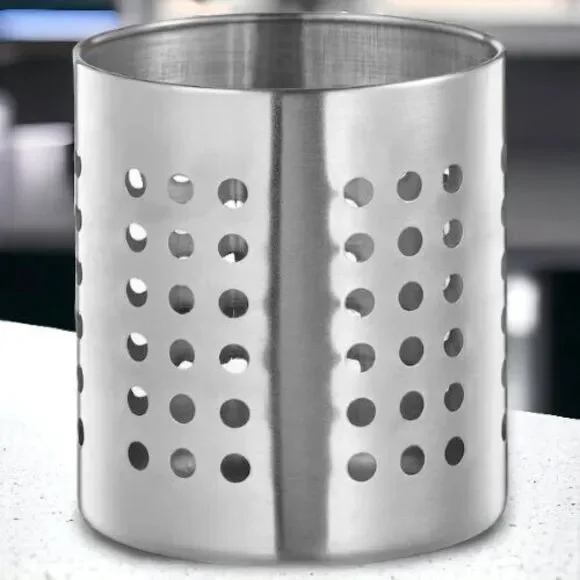 IKEA ORDNING Kitchen Utensil Holder Stainless Steel 5 3/8‎ 