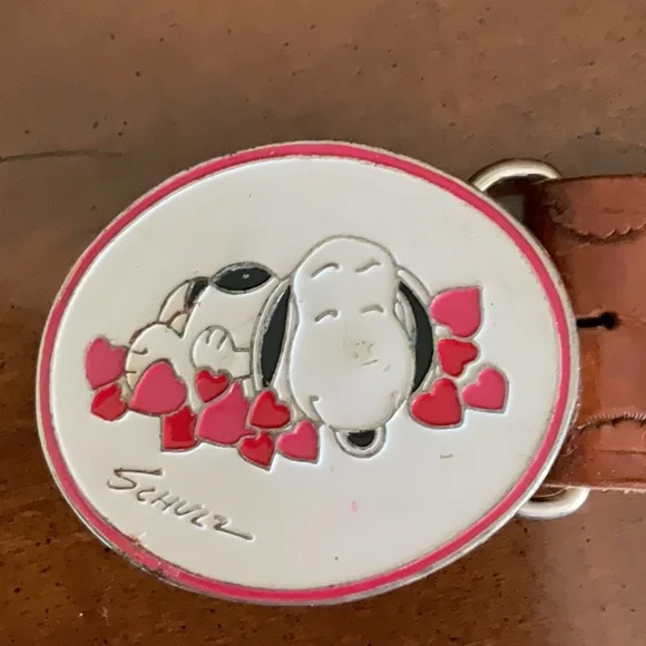 Schultz Kids Belt with Snoopy and Hearts