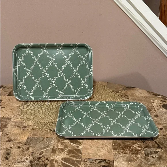 IKEA BIRKELANGA Patterned Trays, Set/2