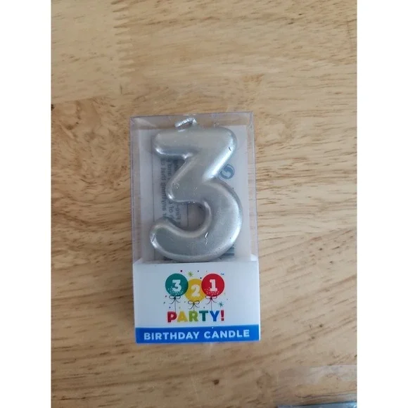 Number 3 Birthday Candle, 2