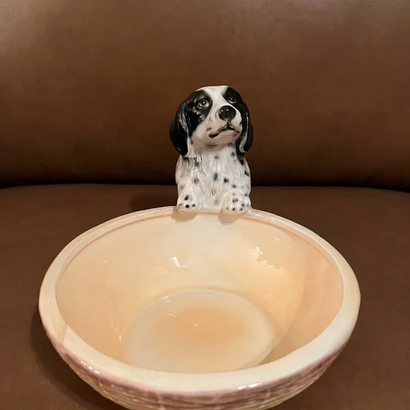 Ceramic Dalmatian Water/Food Bowl