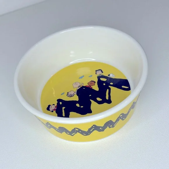 Peanuts Charlie Brown Snoopy Small Dog Bowl