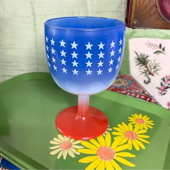 70s Thumbprint Goblet Stars and Stripes