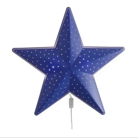 IKEA SMILA STJARNA Blue Star Lamp
