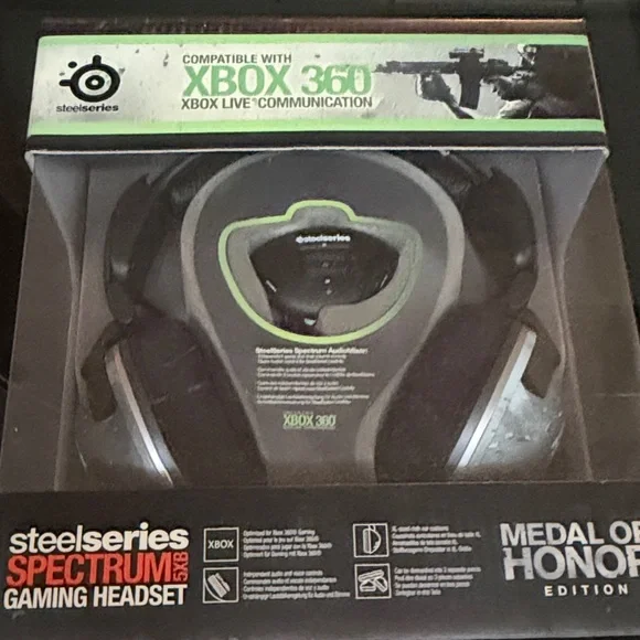 SteelSeries Spectrum 5XB Xbox 360 Headset - Black and Green