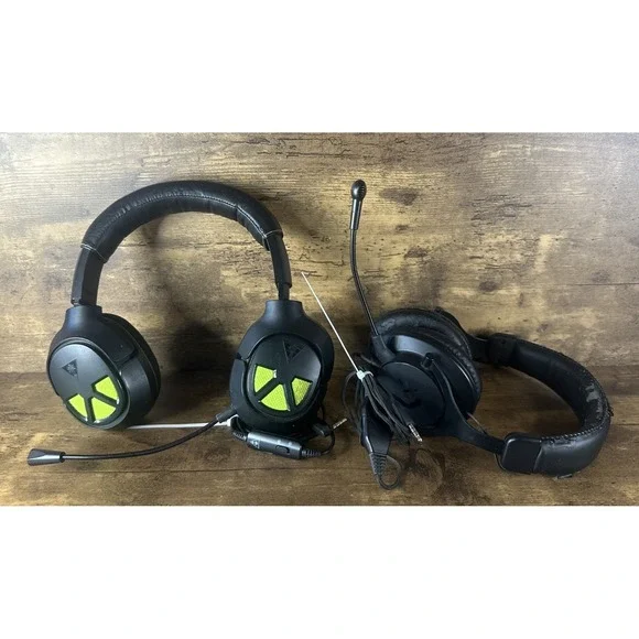 Turtle Beach / Atrix P-Series Over Ear Gaming Headphones Bundle Parts Or Repair