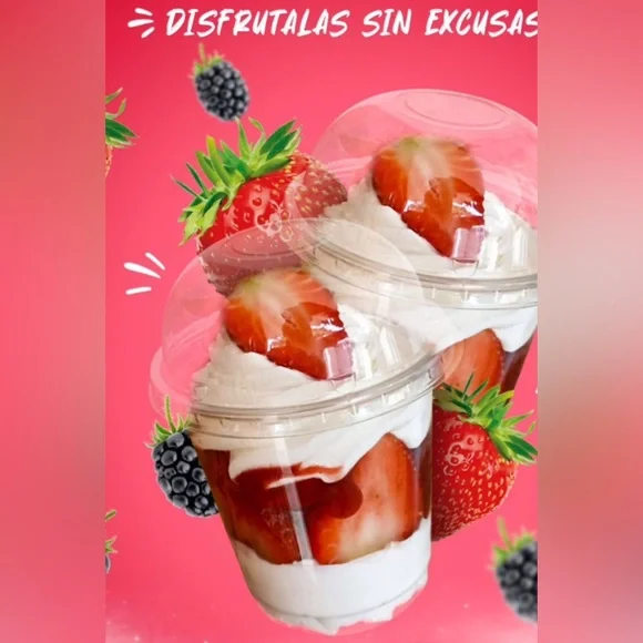 Strawberry and Cream Party Cups