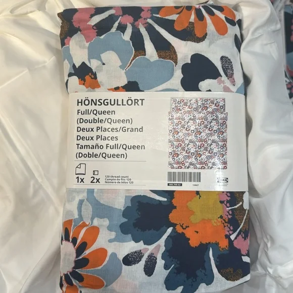 IKEA Duvet Floral Honsgullort