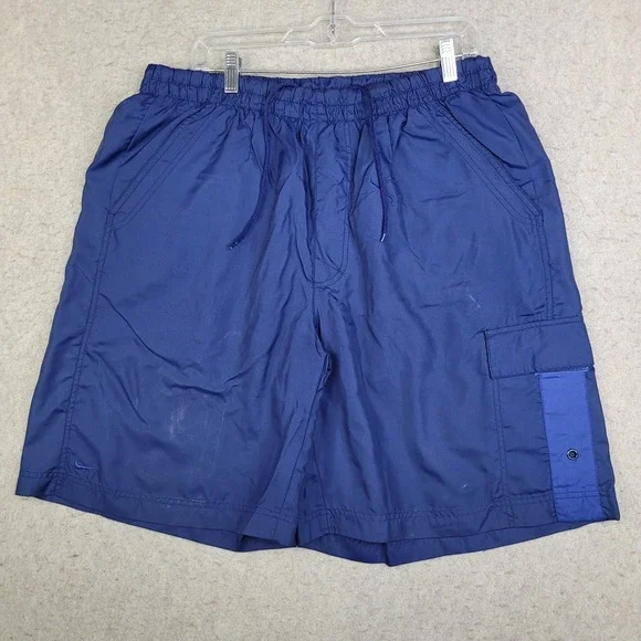 Vintage Nike‎ Swimming Shorts Mens XL Blue Lined 9