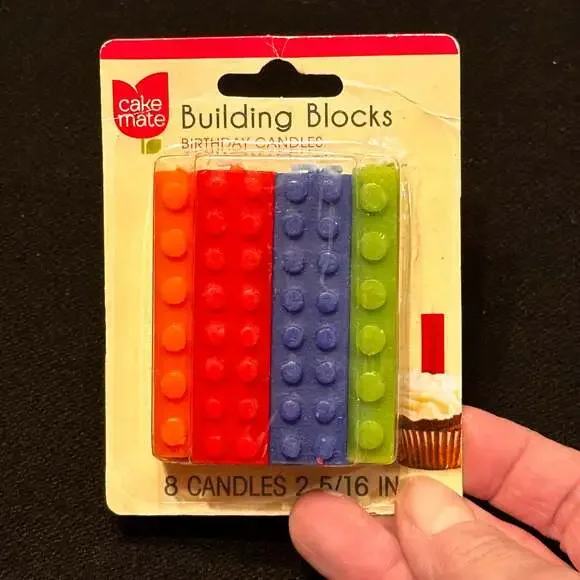 Cake Mate Building Block Candles Birthday LEGO