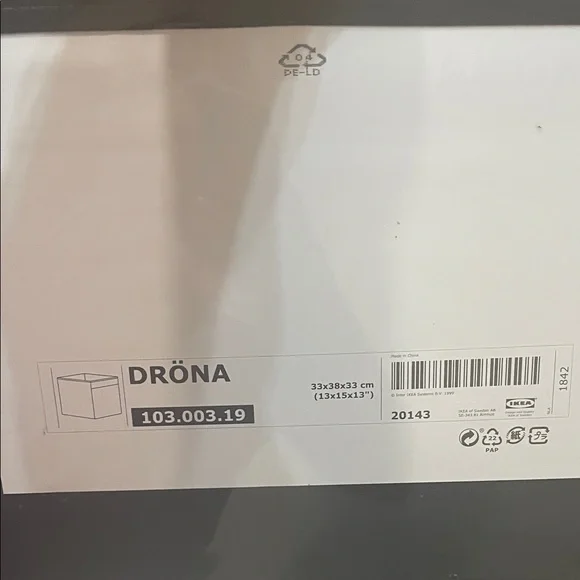 IKEA DRÖNA Box in Black and White