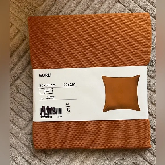 Burnt orange IKEA cushion cover