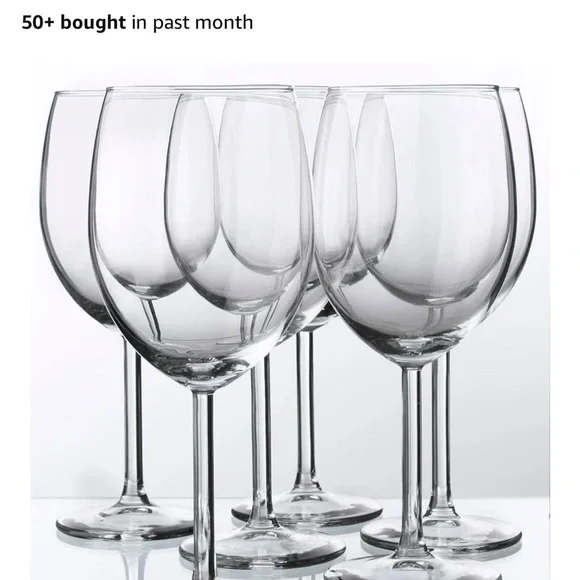 IKEA Clear Asa Gray Wine Glass Set