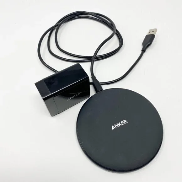 Anker PowerWave Pad Wireless Charger 10W Qi Fast Charging Pad With Wall Charger