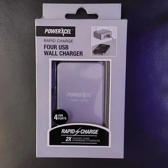 Rapid Charge 4 USB Wall Charger | Powerxcel
