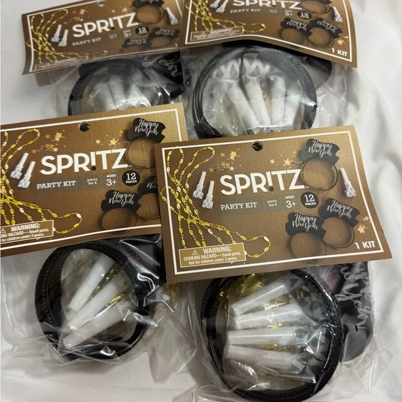 12ct 'Happy New Year’ Party Pack Decorations and Accessories - Spritz x4 lot