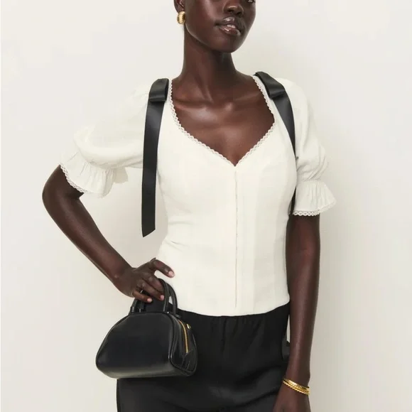 Reformation Inara Top in Gossamer