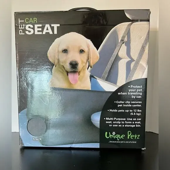 UNIQUE PETZ “PET CAR SEAT” NIB