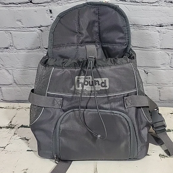 Outward Hound PupPak Dog Front Carrier Bag Black Gray Side Mesh‎