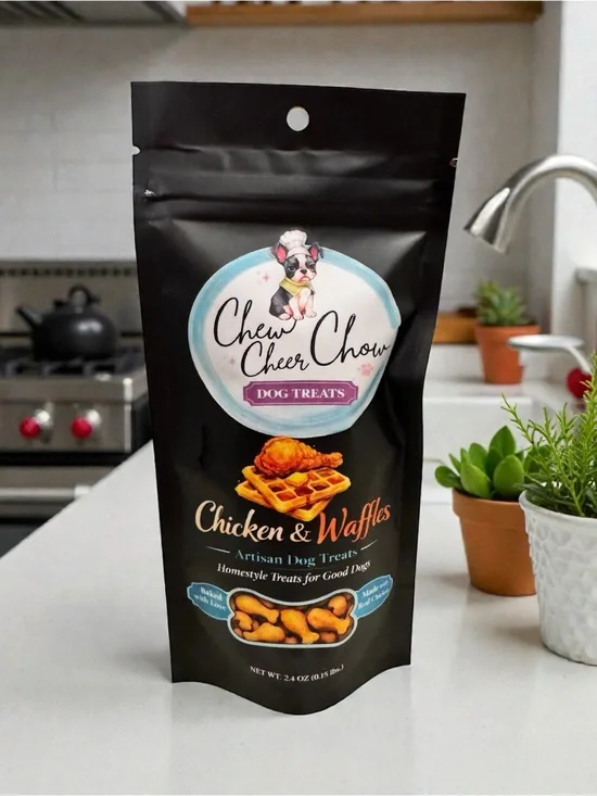 Chew Chew Chow Chicken & Waffles Dog Treats