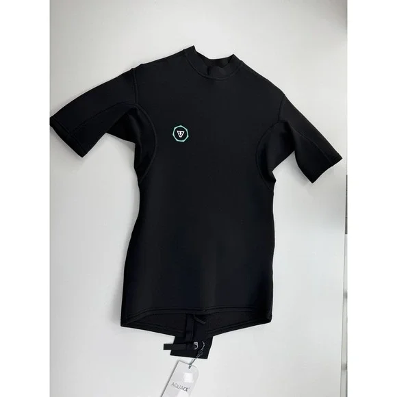 Vissla 7 Seas 1mm SS Wetsuit Jacket Men's Small Black Surf Top NWT