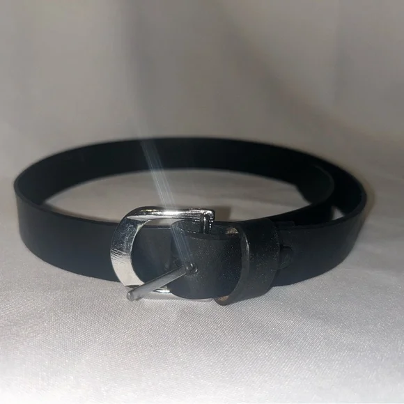 Boys Black Leather Belt