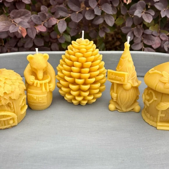 Yellow Beeswax Candle Set - Home Party Supplies