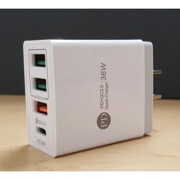 PD Type C Fast Wall Charger 4 Port QC 3.0 Quick Charge for all cell phones