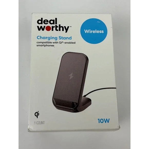 Dealworthy Wireless‎ Charging Stand 10W Qi Compatible Smartphone Charger