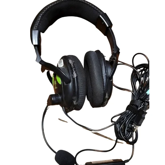 🐢 Turtle Beach Ear Force X12 Black Headband Headset Xbox 360 ⛱️